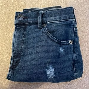 Express Ankle Cut Ripped Jeans. Size 2-3ish